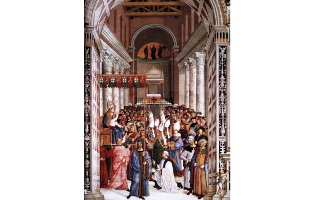 07 - Pio II, incoronato pontefice, entra in Vaticano