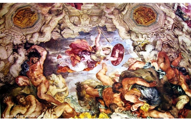 Minerva scaccia i giganti (particolare della volta)