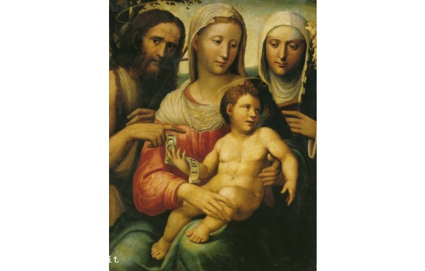 Madonna col Bambino, San Giovanni Battista e Santa Caterina
