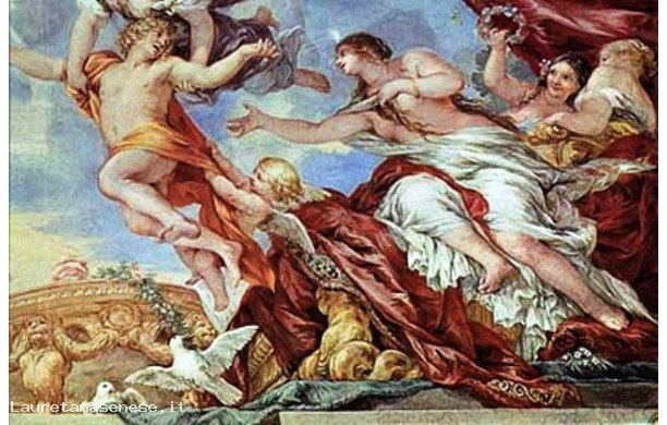 Minerva distoglie il giovane dai piaceri di Venere