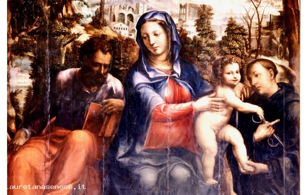 La Sacra famiglia con San Leonardo