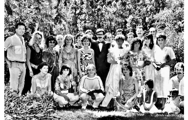 1985, Sabato 24 Agosto - Flavia e Marco con amici e parenti