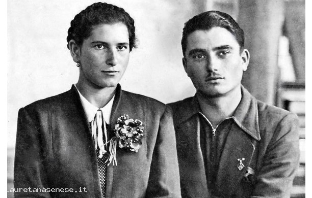 1945 ? - Foto ricordo del Matrimonio Salvi - Duranti