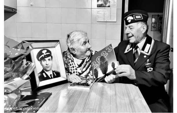 2022, Lunedì 19 Dicembre - Sassano a colloquio con la vedova del Maresciallo Tibo