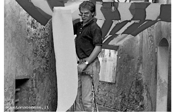 1986 – Tutti impegnati a preparare gli addobbi per la cena della Corona