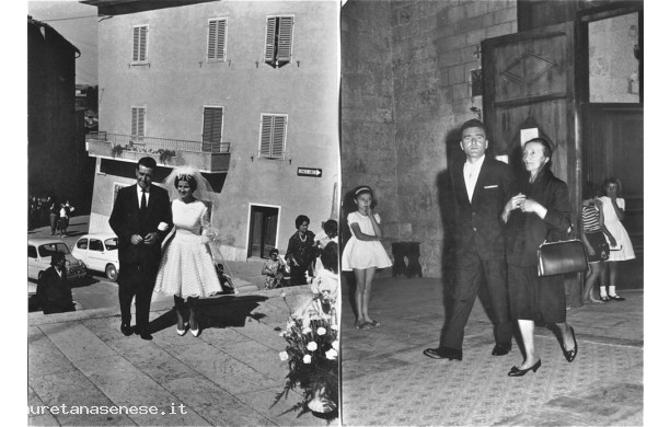 1962, Lunedì 10 Settembre - Sergio e Renata, accompagnati in chiesa dai rispettivi genitori