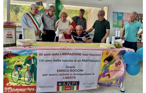 2024, Mercoledì 31 Luglio - L'Anpi festeggia i 100 anni di ENRICO