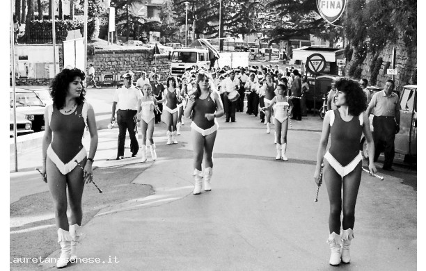 1987 - Le Majorette all'ultima inaugurazione della Mostra Mercato