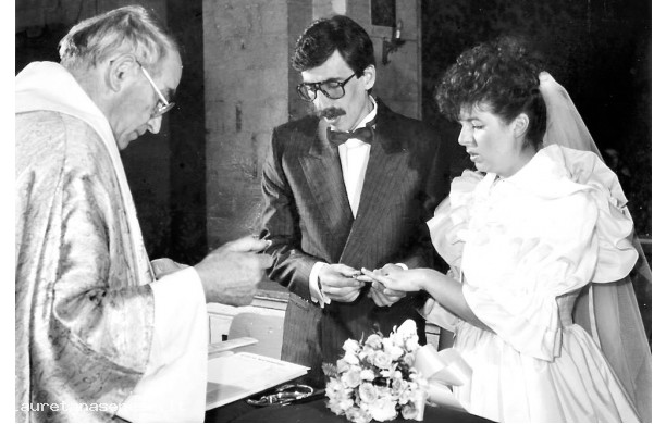 1985, Sabato 24 Agosto - Flavia e Marco si scambiano gli anelli