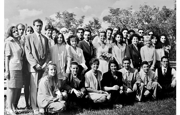 1993, Domenica 12 Settembre - Gli sposi con i loro invitati