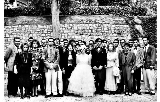 1987, Domenica 4 Ottobre - I tanti amici di Asciano al matrimonio