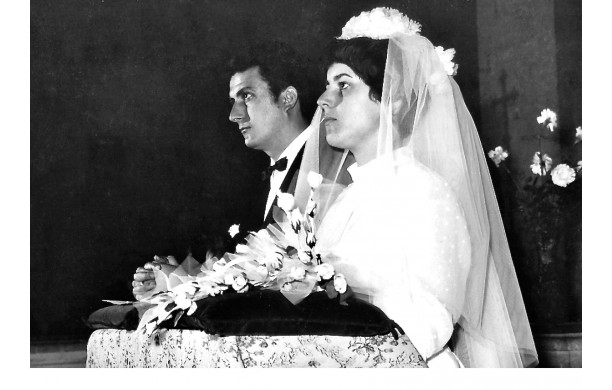 1968, Lunedì 29 Aprile - Giovanni Tozzi e Anna all'altare