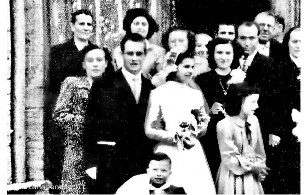 1950, Sabato 21 ottobre - Matrimonio di Dino e Elia
