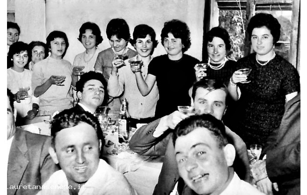 1960, Giovedi 27 Ottobre - Matrimonio a San Marco, immagini del pranzo