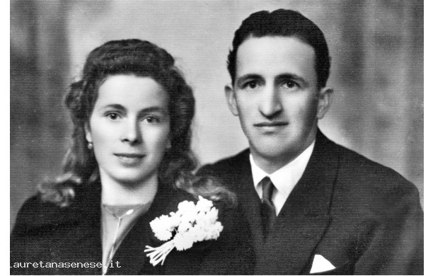 1950, Venerdì 8 Settembre - Ricordo matrimoniale di Giovanni e Caterina