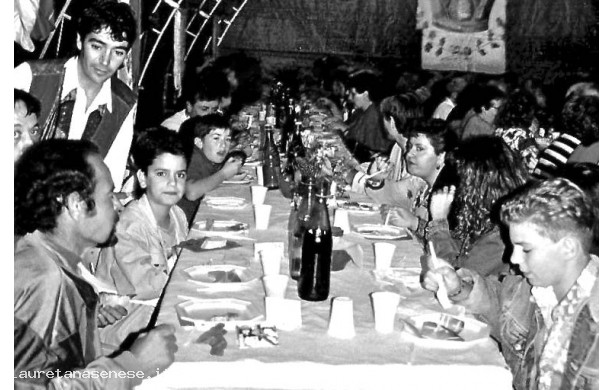 1993 - Cena della Corona sotto il tendone, all’Arena Italia