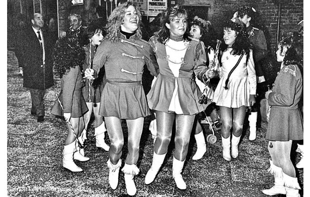 1989 - Majorette in libertà a fine Carnevale