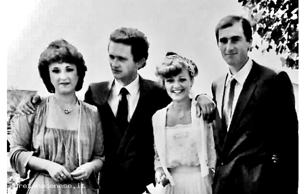 1980, Domenica 7 Settembre - Marcello e Tiziana con gli amici di sempre