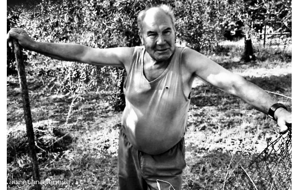 2016, 11 Agosto - Un pensionato al lavoro in campagna