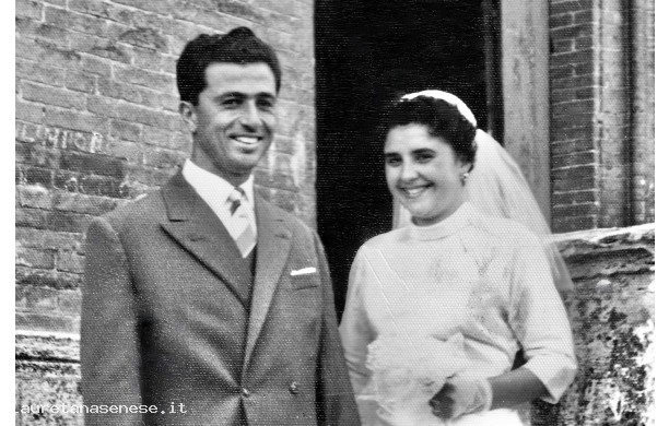 1955 - Giuliano e Graziella, sposi a Sant'Agostino
