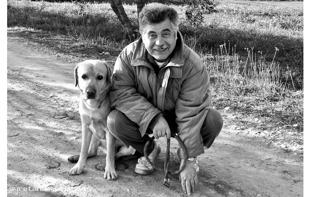 2012 - Fabio in compagnia del suo cane