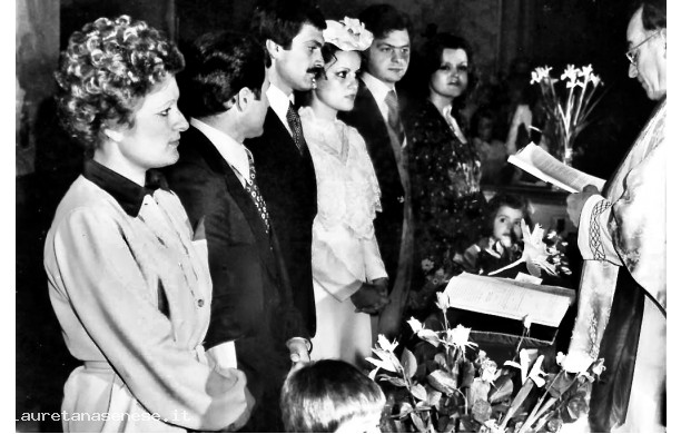 1978, Sabato 15 Aprile - I testimoni al matrimonio di Antonella