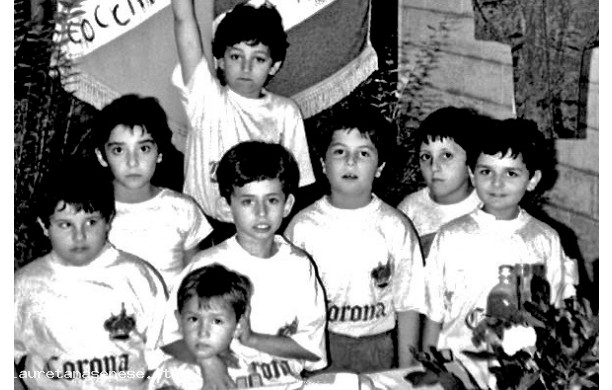 1984 - I cittini della Corona prima della cena di Contrada