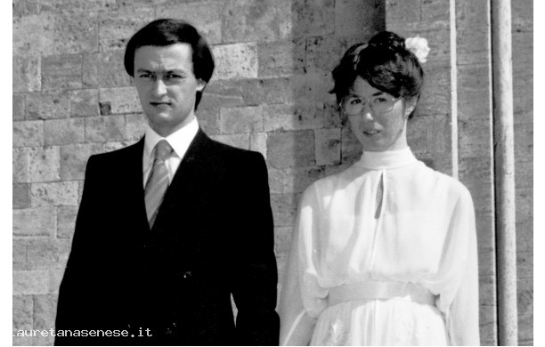 1981, Domenica 18 Ottobre - Massimo e Patrizia, sposi