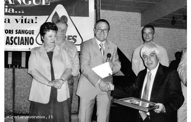 2003- Festa del Donatore: Eccezionale riconoscimento a Franco