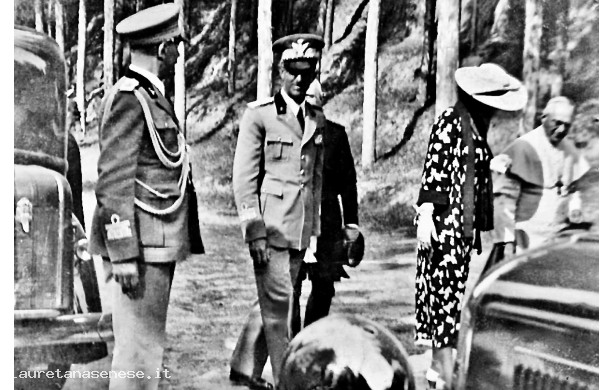 1935, Martedì 28 Maggio - Visita di Umberto II di Savoia a Monte Oliveto Maggiore