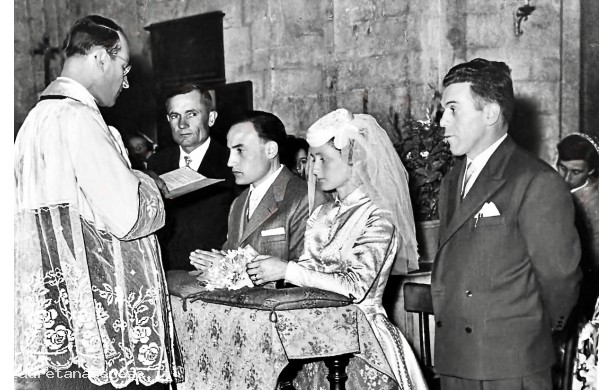 1957, Lunedì 7 Ottobre - Irma e Renato all'altare