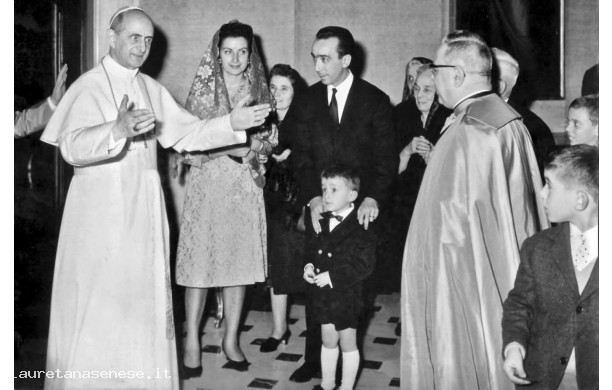 1965 - La famiglia Torpigliani da Paolo VI