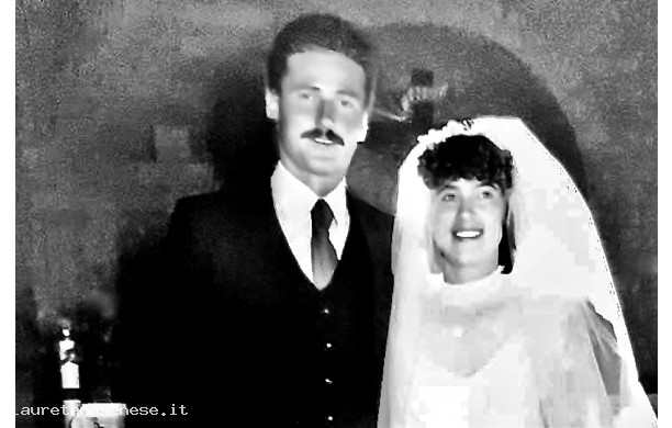 1980, Sabato 27 Settembre -  Fabrizio e Lida, sposi